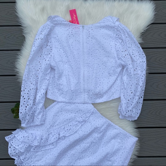 Lilly Pulitzer White Lace Roca Set - Picture 6 of 7